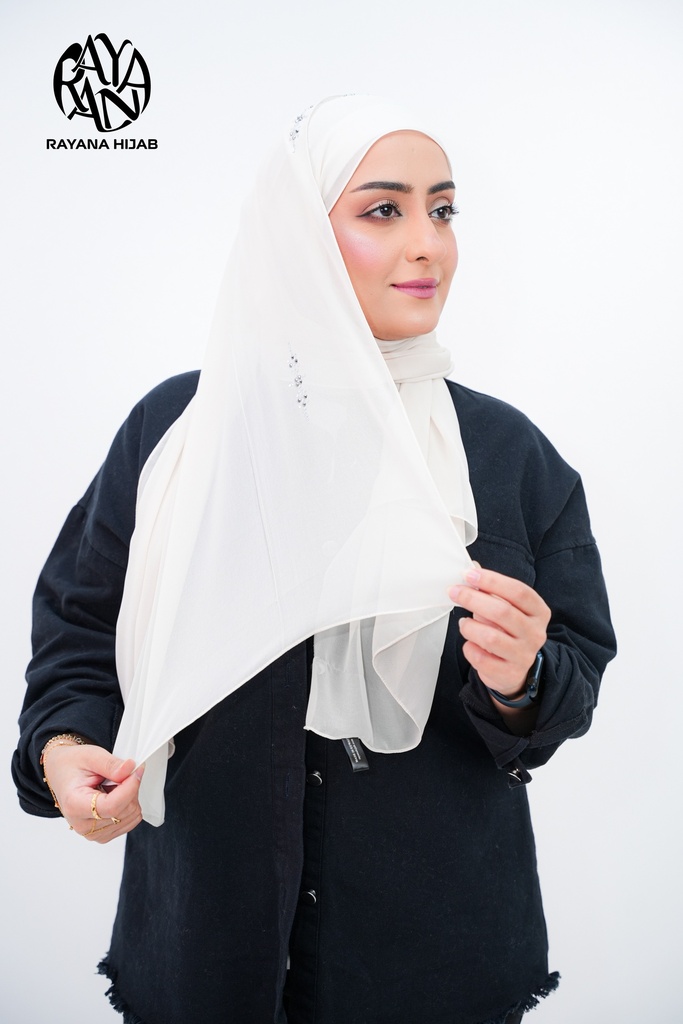 CRYSTAL chiffon plain